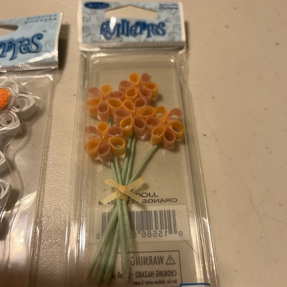 Vintage 3d quillettes flowers - Picture 5 of 7